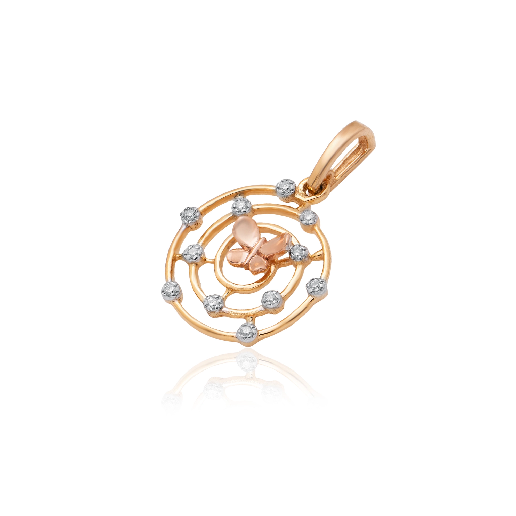 Yellow Gold Diamond Pendant thumbnail 2