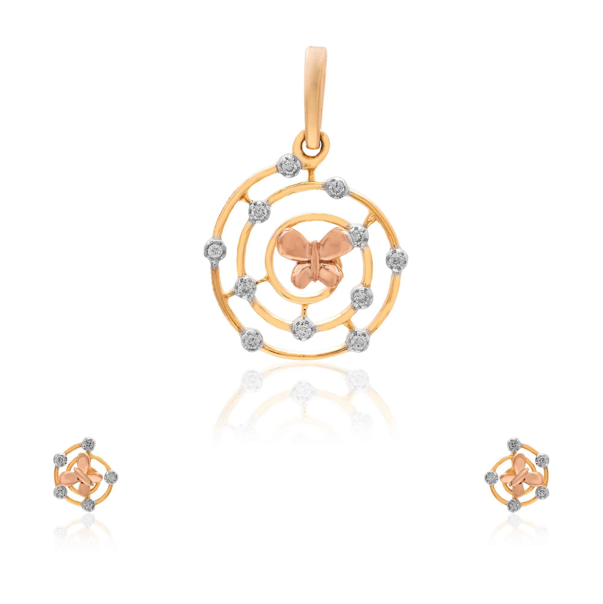 Yellow Gold Diamond Pendant thumbnail 3