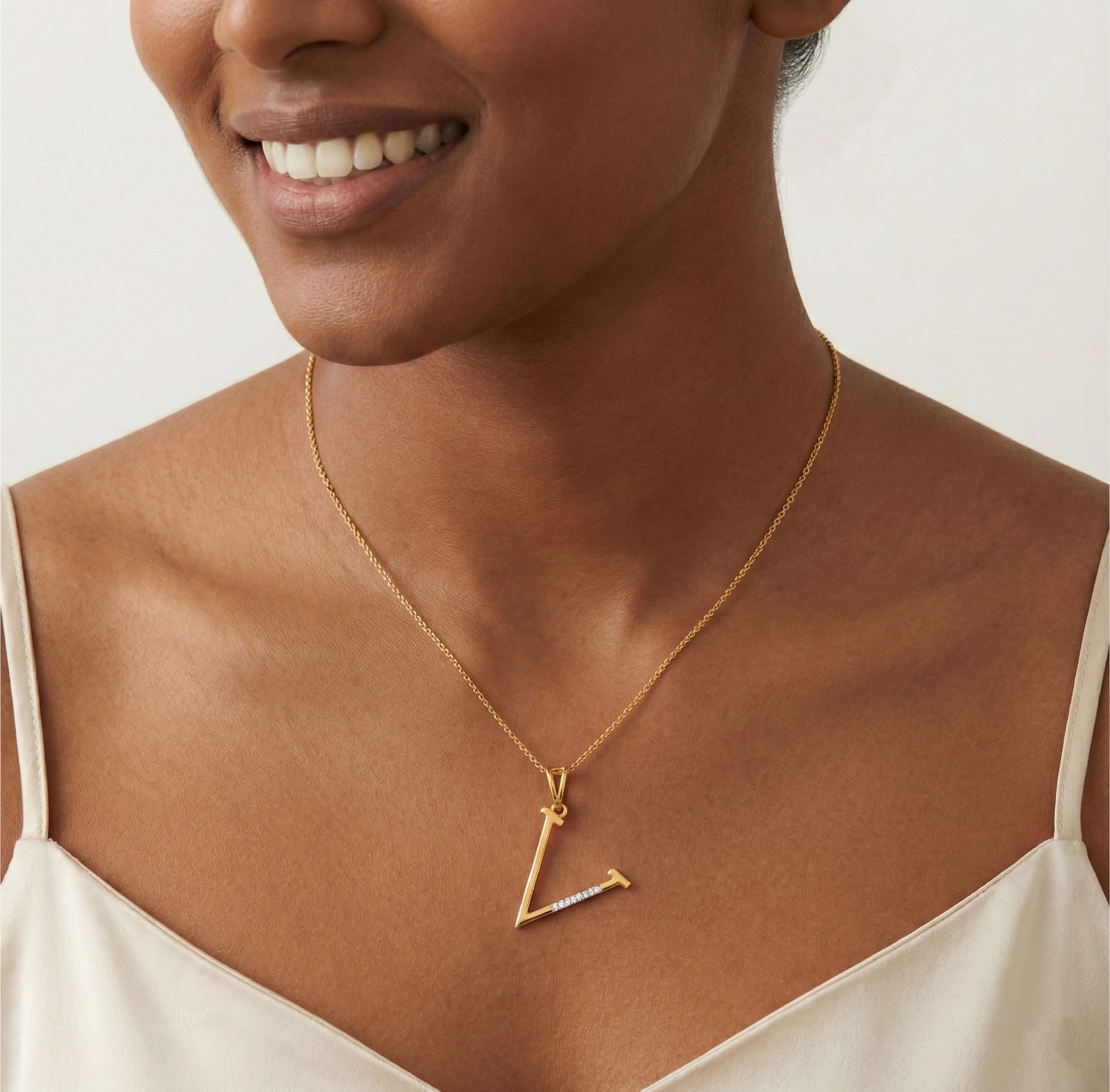 Yellow Gold Diamond Pendant thumbnail 2