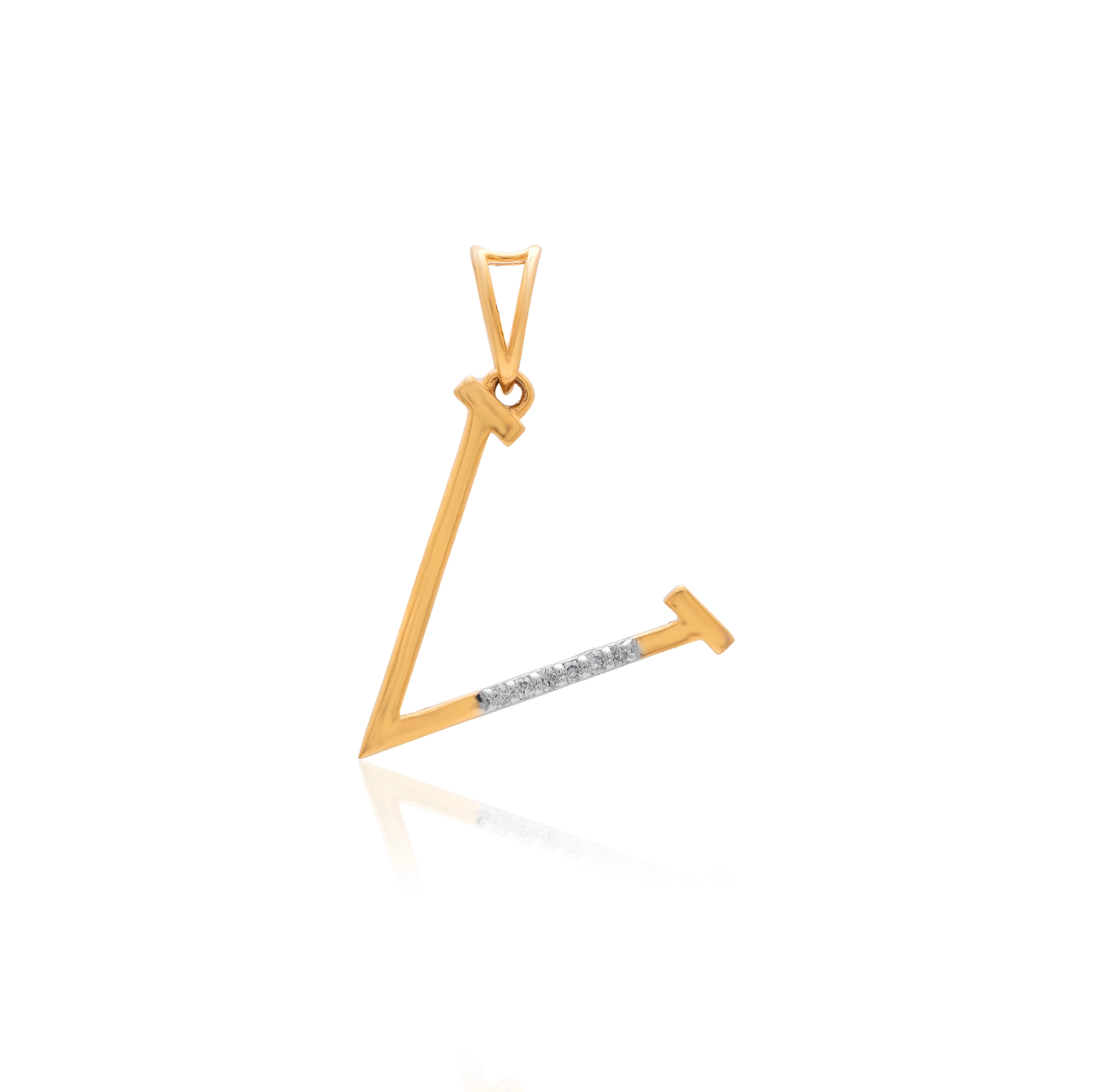 Yellow Gold Diamond Pendant thumbnail 3