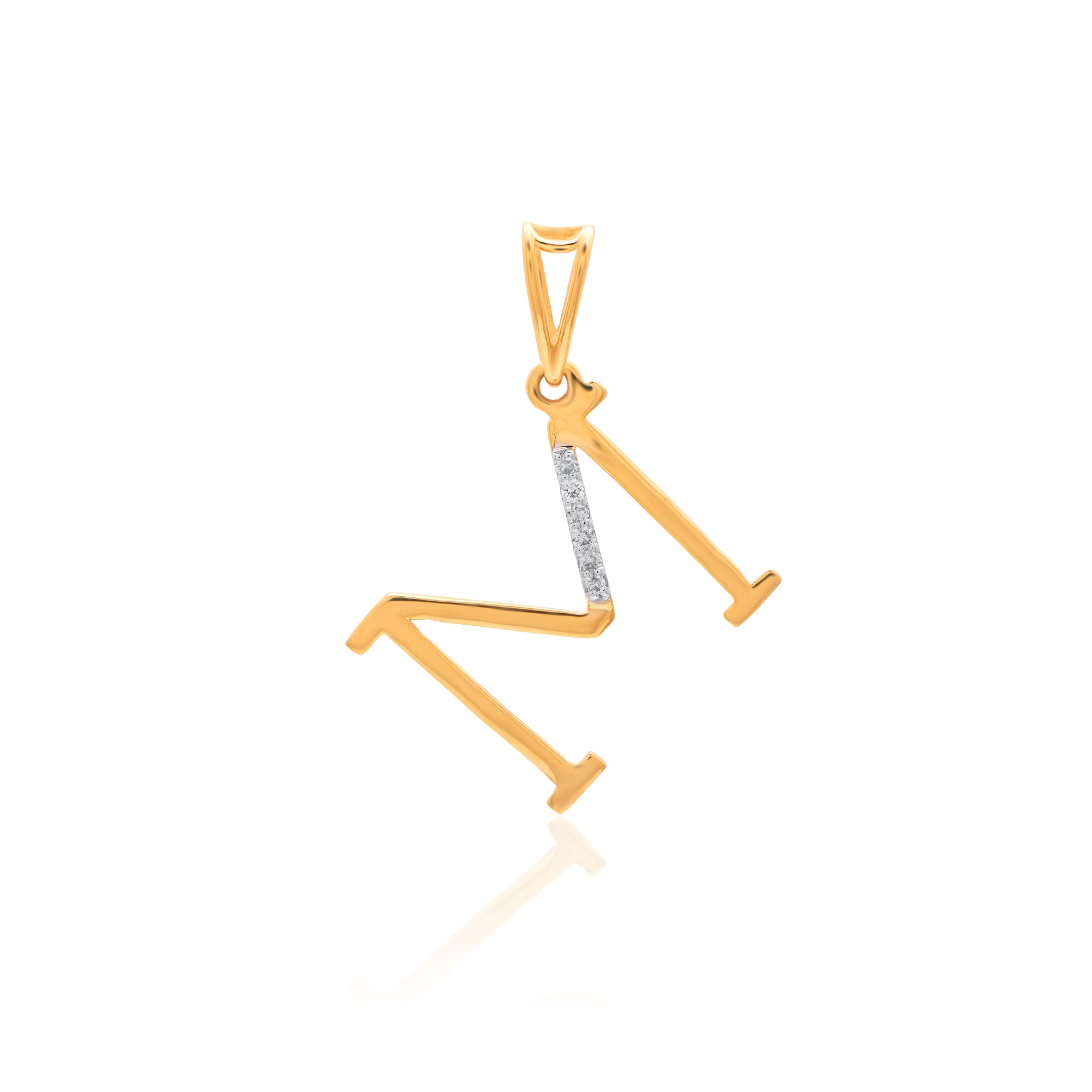 Yellow Gold Diamond Pendant thumbnail 2