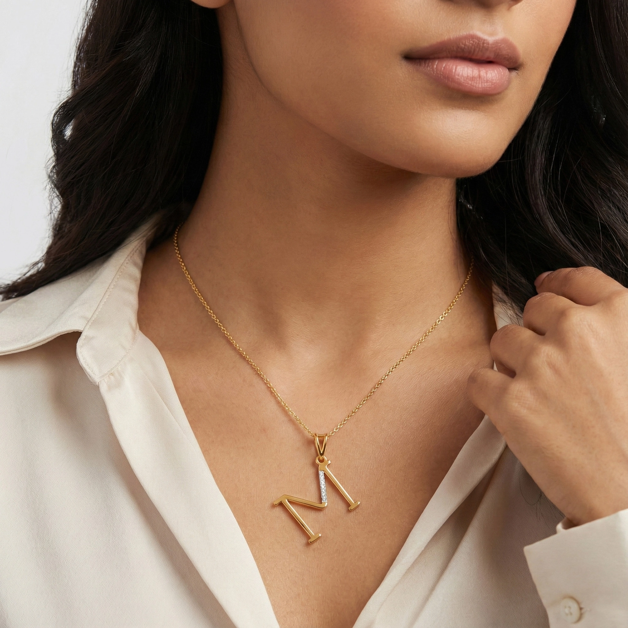 Yellow Gold Diamond Pendant thumbnail 3