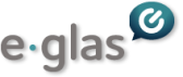 E-glas logo