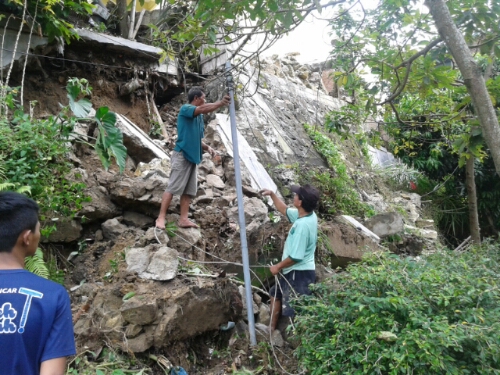 Tembok Penahan di Siantar Rubuh, Pemukiman Warga Terancam Ambruk