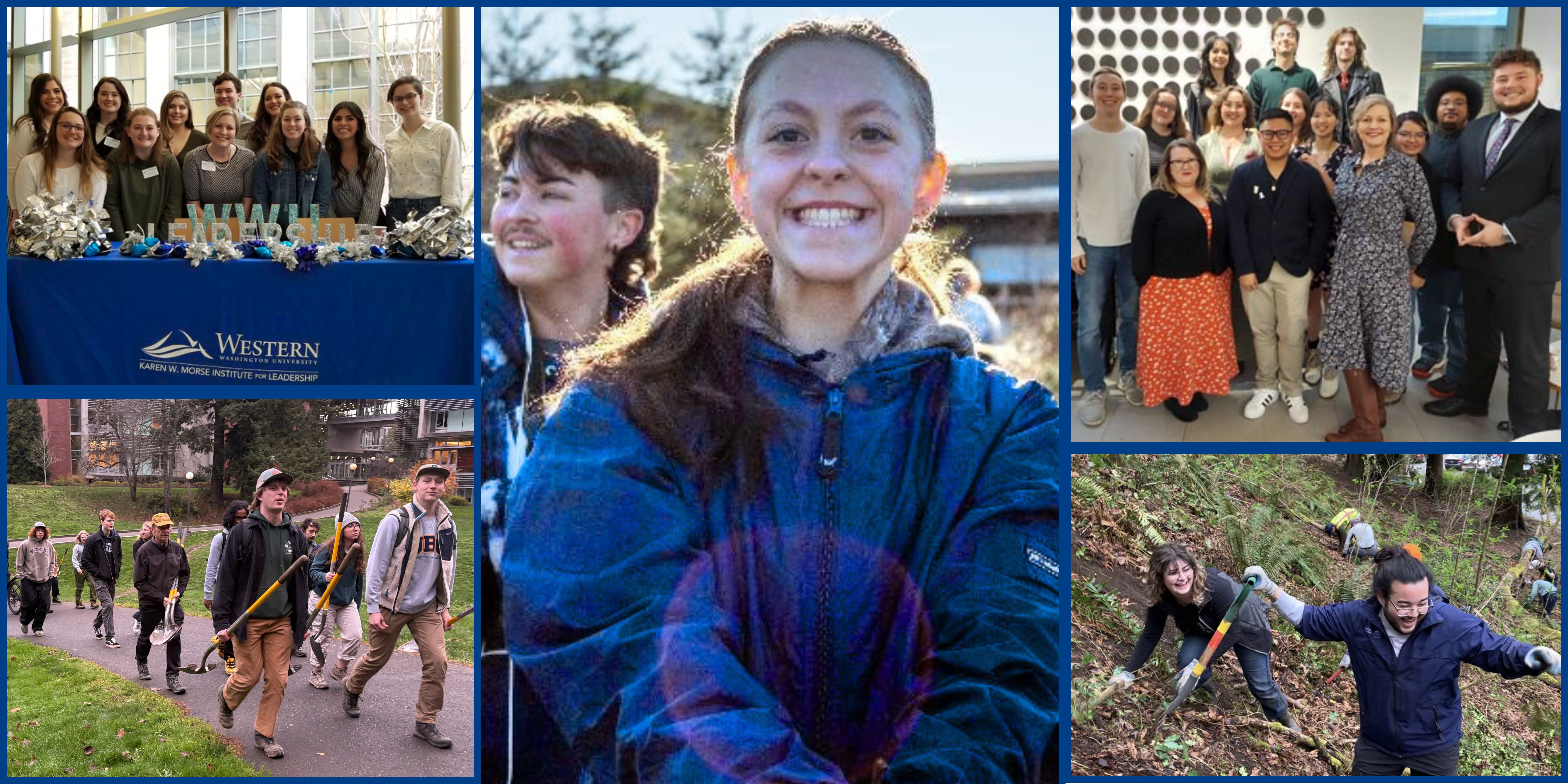 Leadership students engaging in many activities.