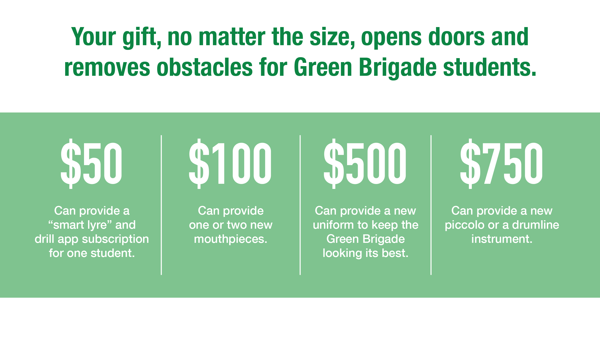 University of North Texas UNT Green Brigade Marching Band