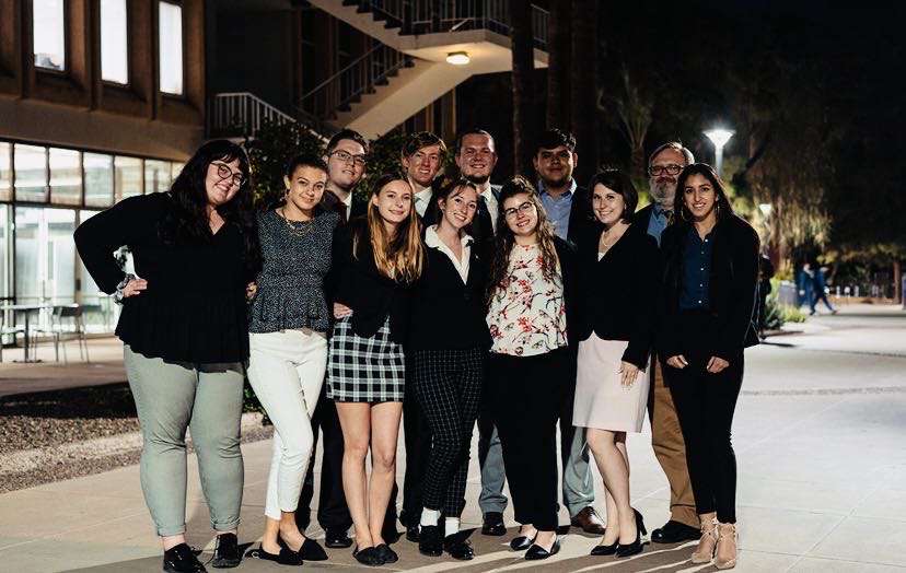 Group photo of NAU Mock Trial, six students 