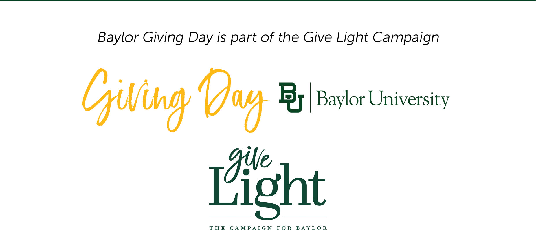 Baylor Giving Day - Give Light