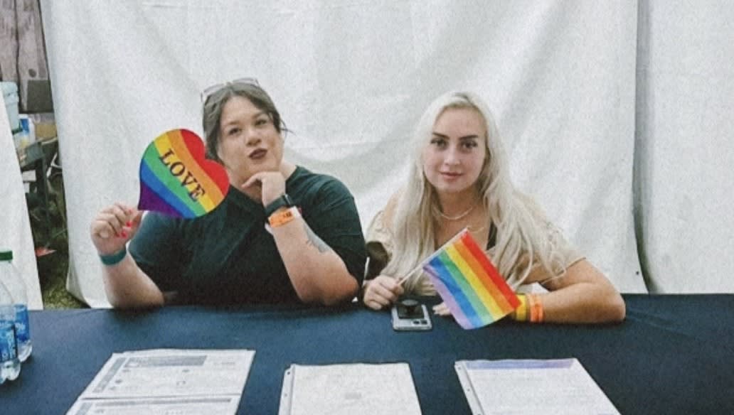 Pride Jacks members tabling at en event