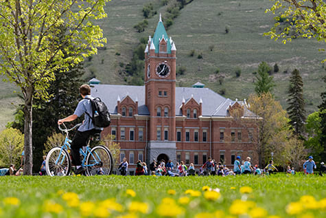 Main Hall on the University of Montana campus