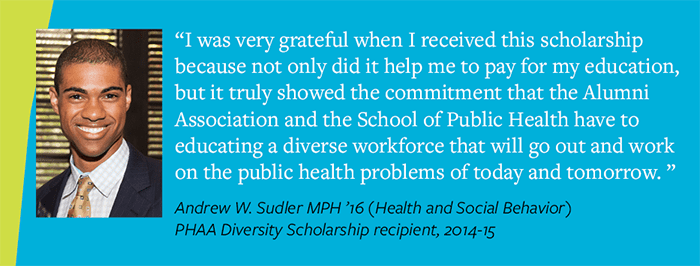 Testimonial from Andrew Sudler MPH '15