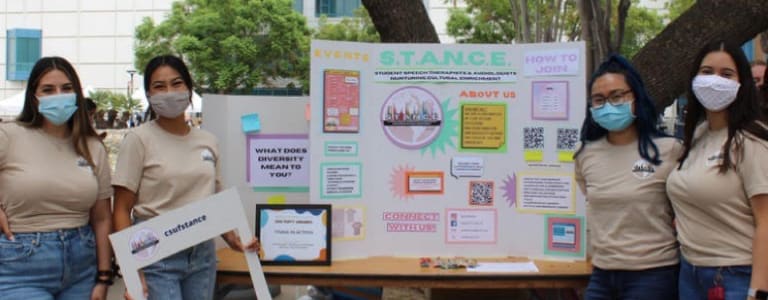 STANCE students tabling on campus