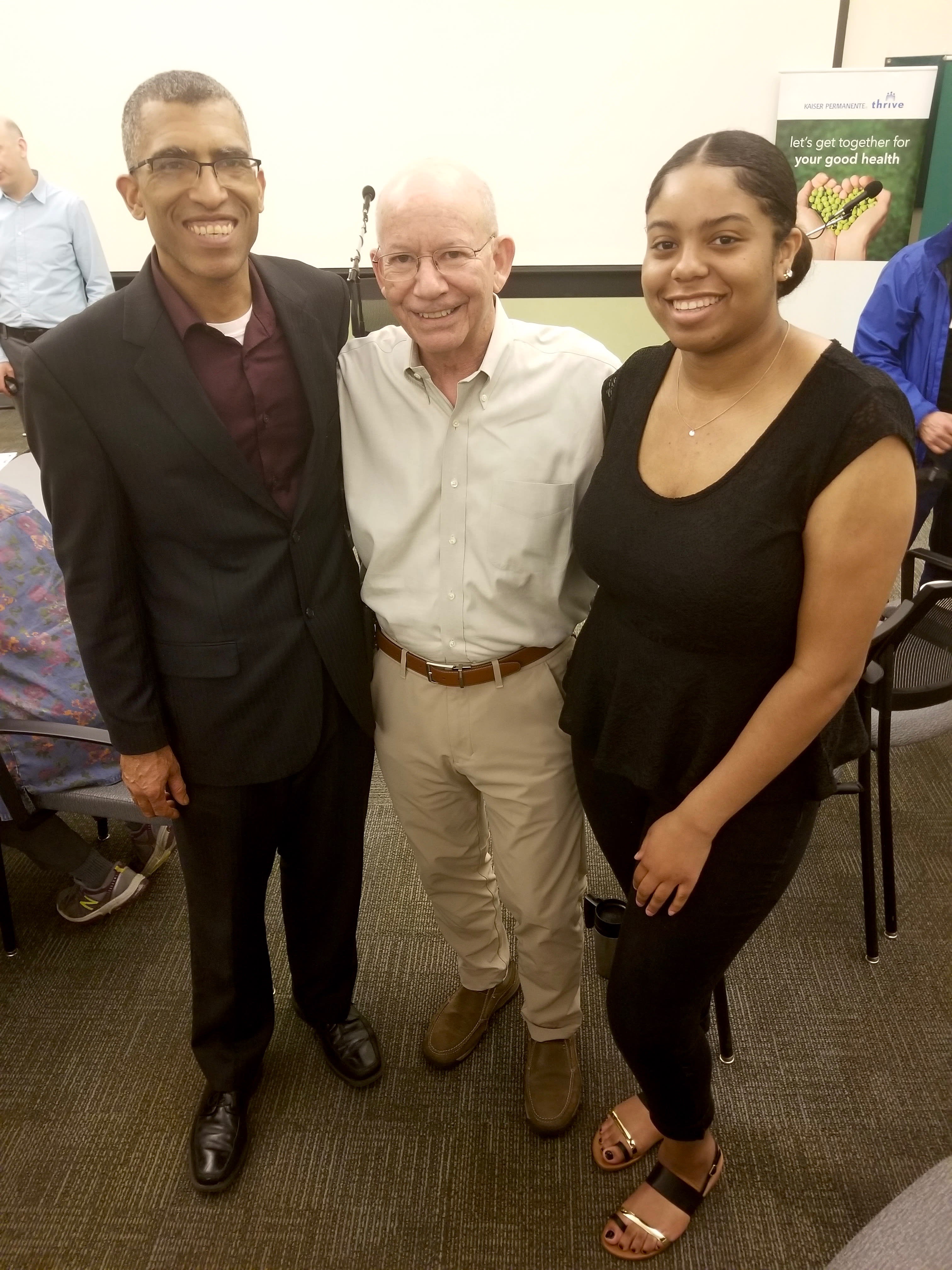 LEI Intern Bailey Adam, Eric Richardson, Peter DeFazio