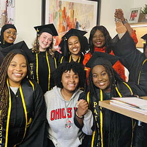 SPHINX members celebrating graduation