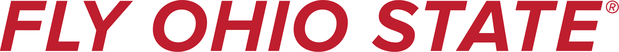 The 'Fly Ohio State' logo in red lettering