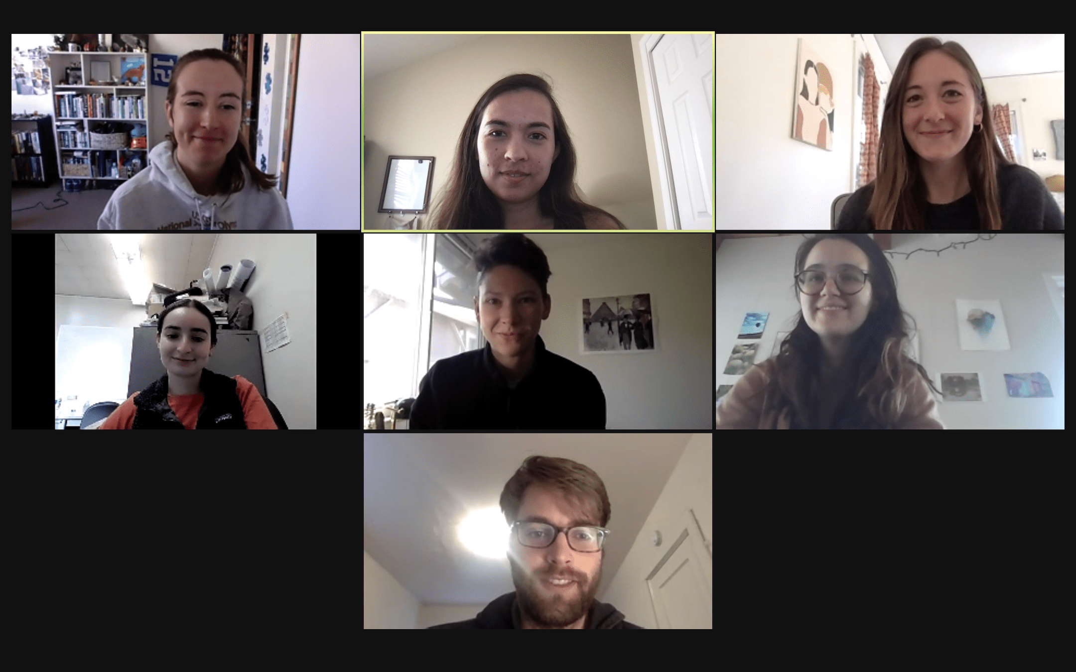 BSR editorial staff meeting over Zoom