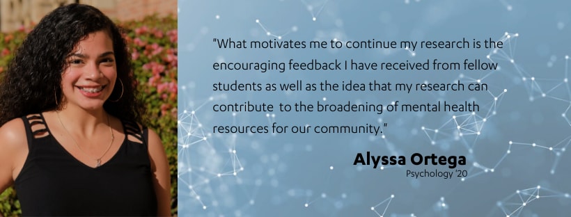 Student Testimonial of Alyssa Ortega, Psychology '20