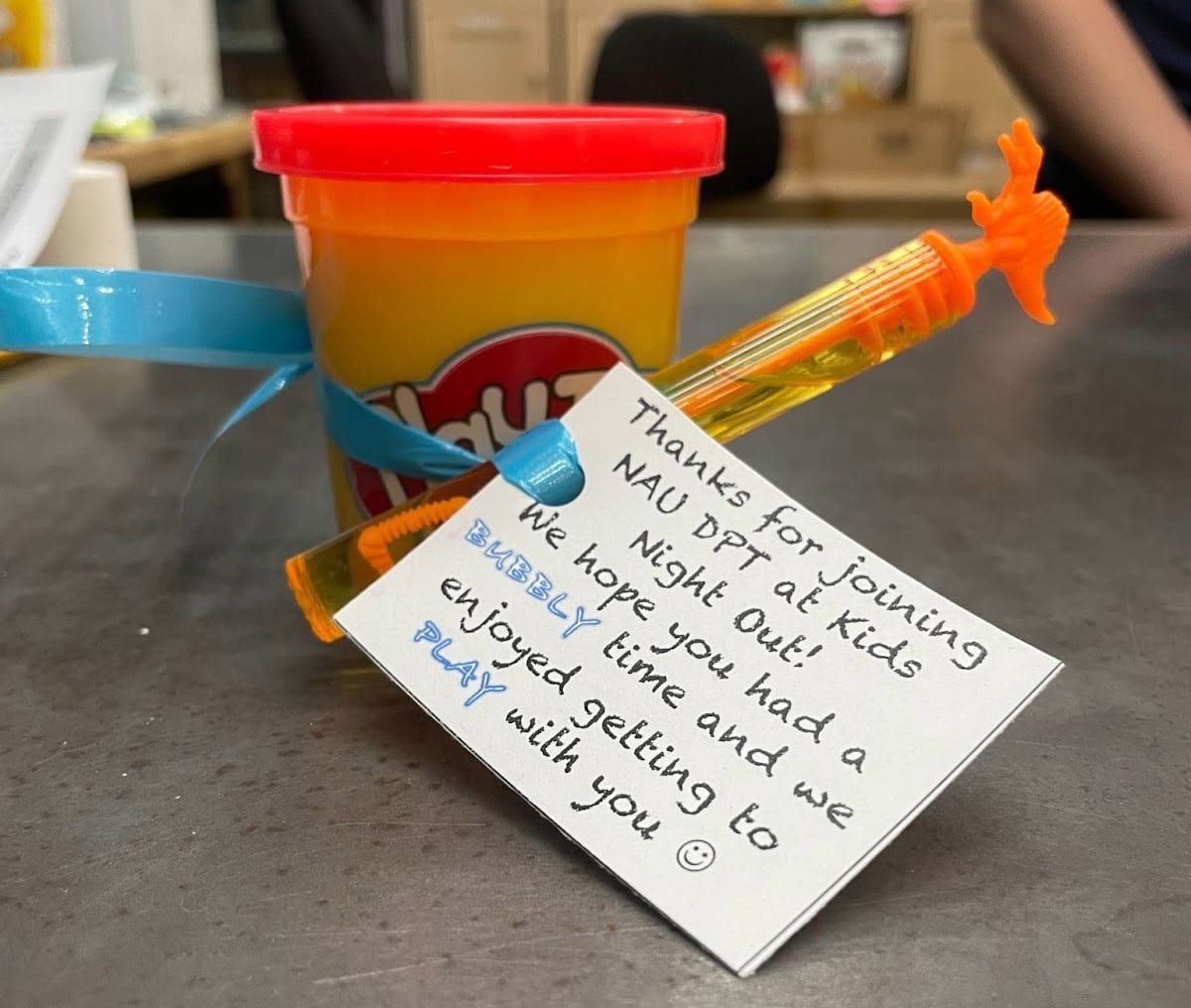 Thank you note/gift to event participants