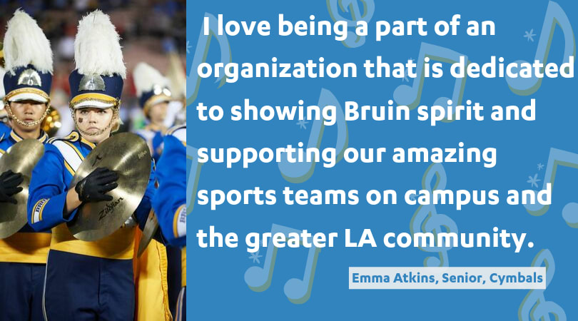  I love being a part of an organization that is dedicated to showing Bruin spirit and supporting our amazing sports teams on campus and the greater LA community.