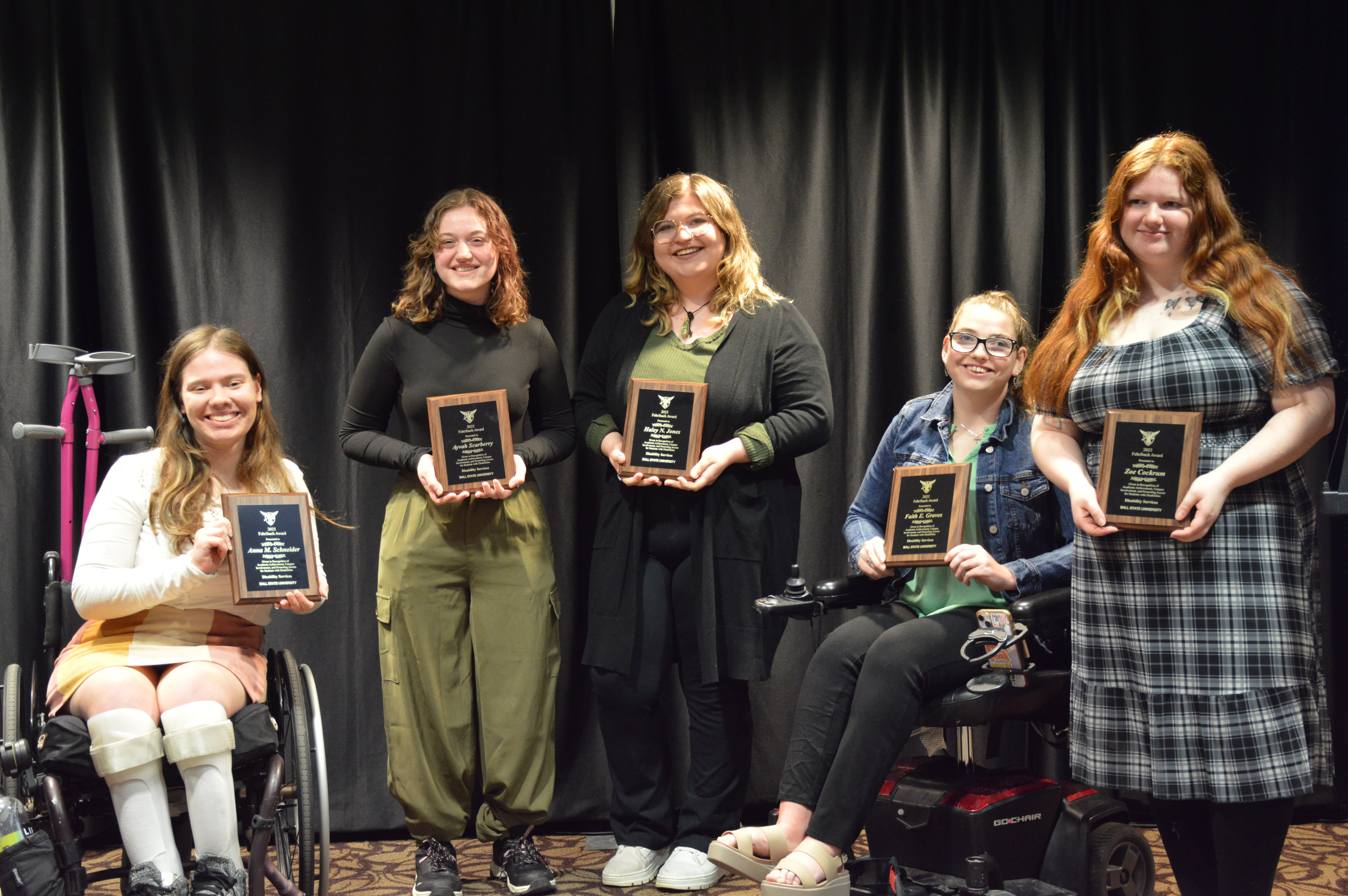 Disability Services 2025 Award Winners pose for a photo together