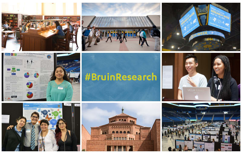 Photo Collage of Undergraduate Research Week