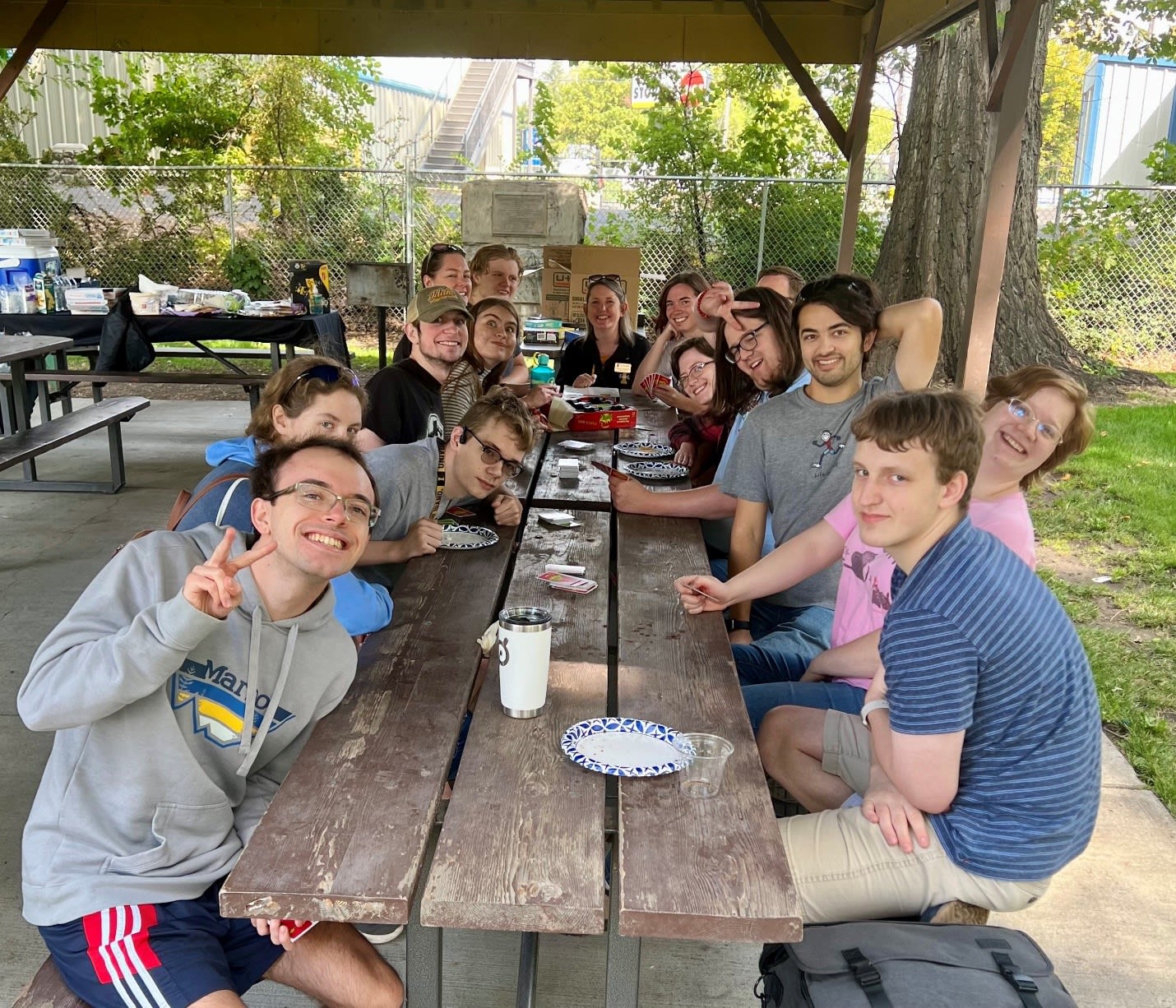 Raven Scholars students at a picnic in September 2022