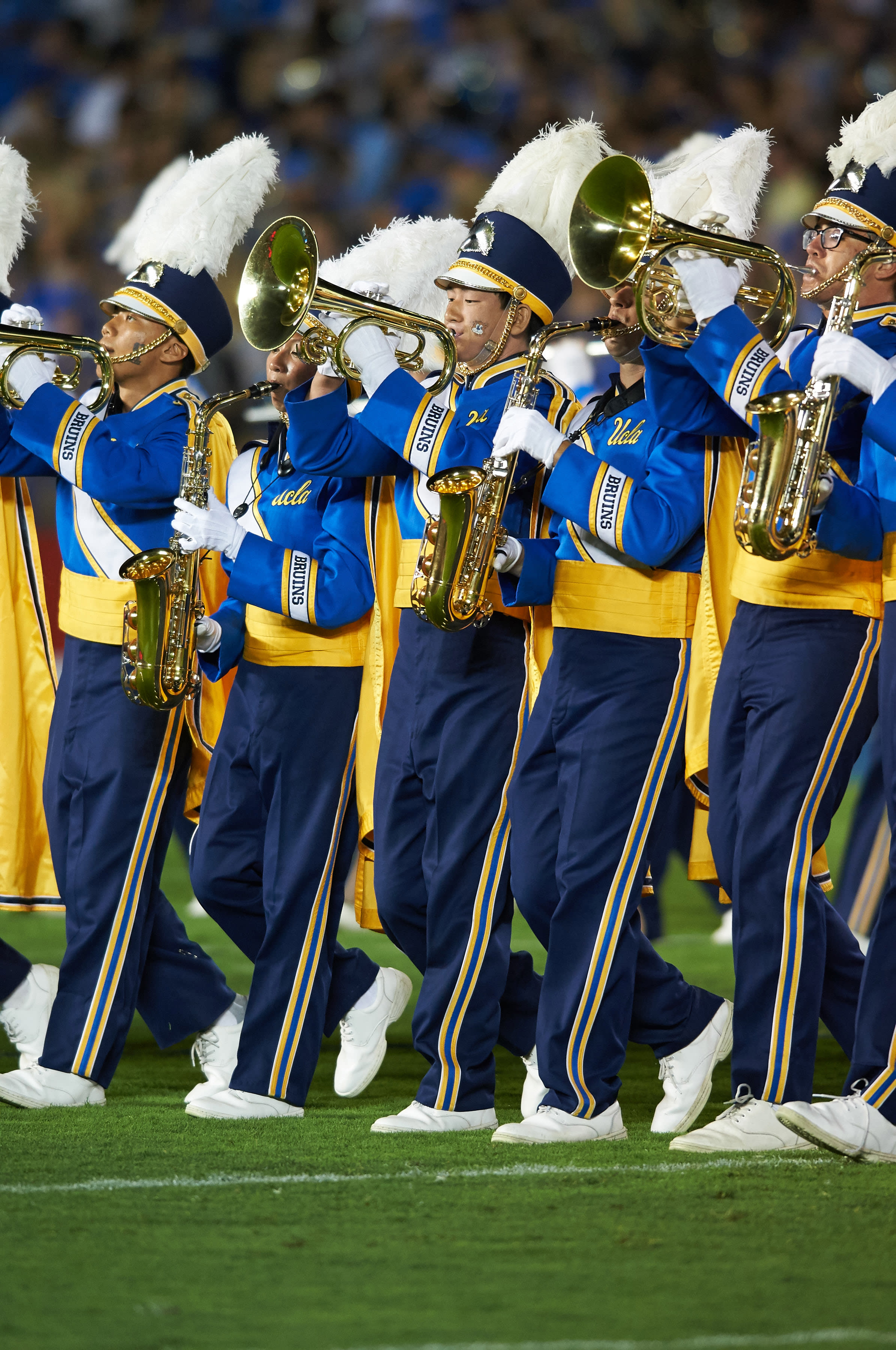 horn section performing