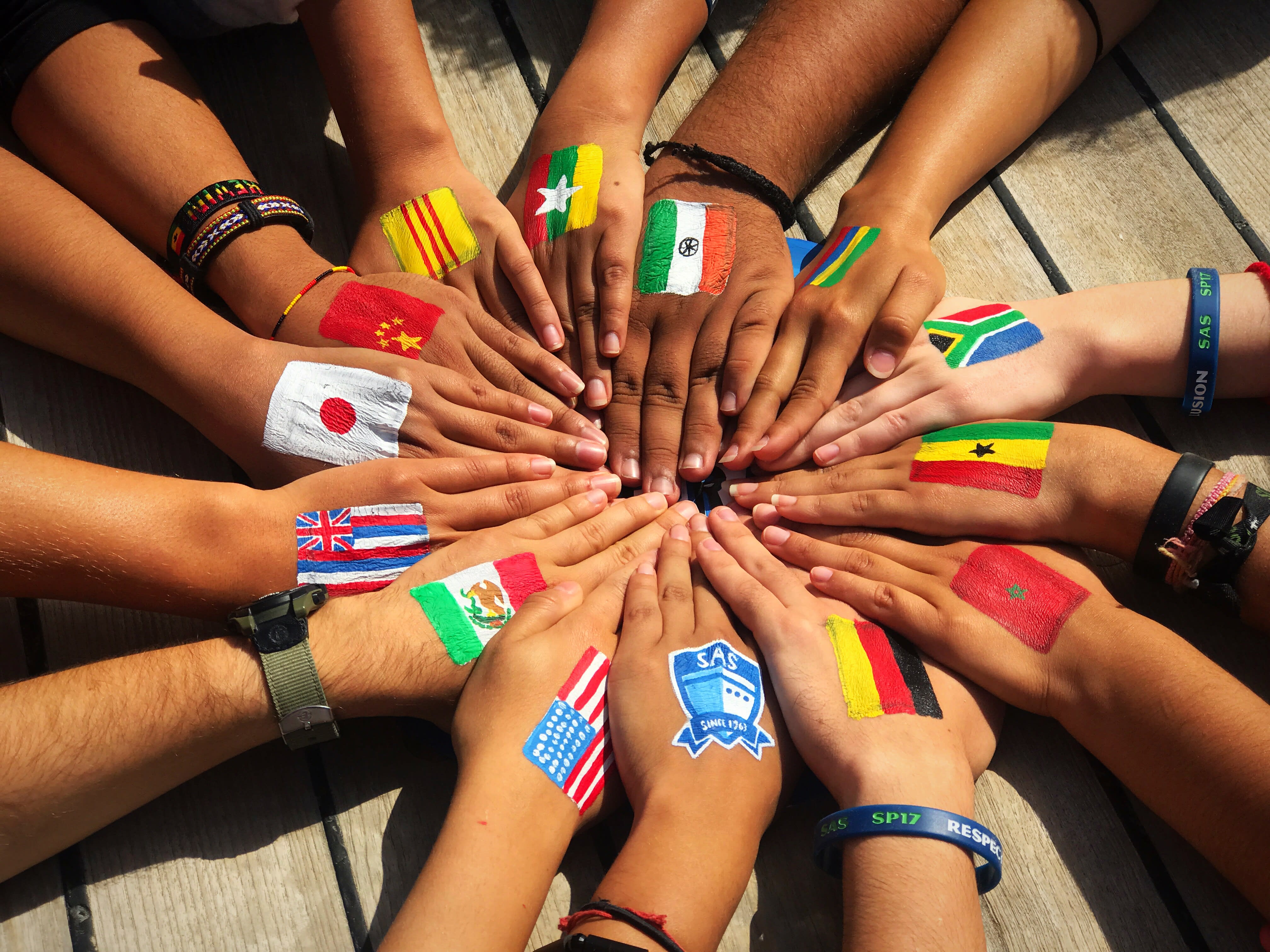 study abroad hands