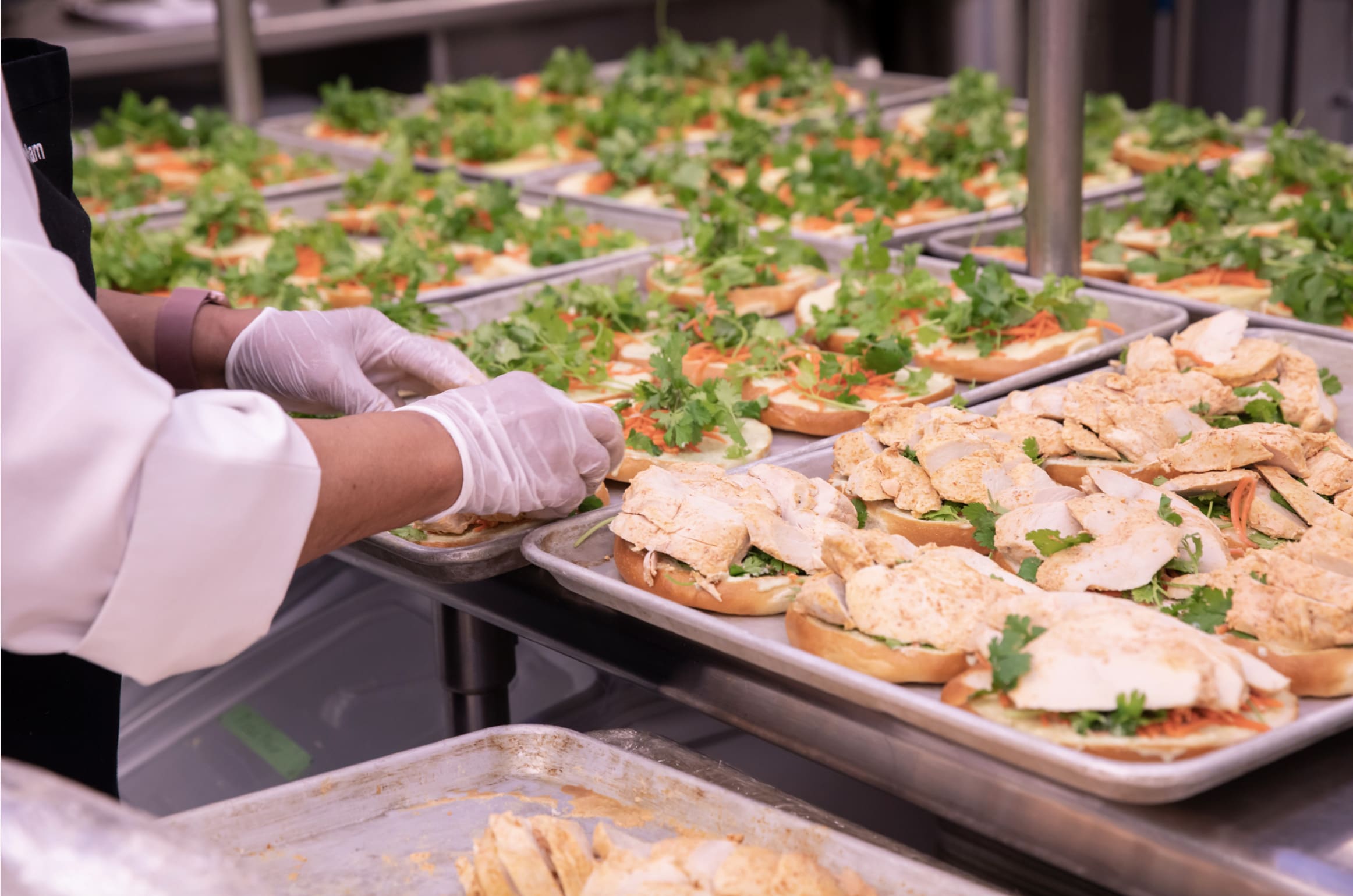 UCLA Dining prepares meals for the Veterans