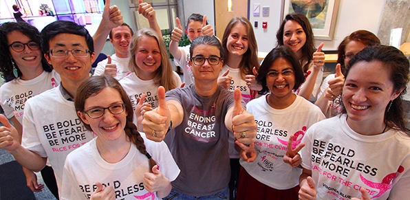 breast cancer survivor group photo