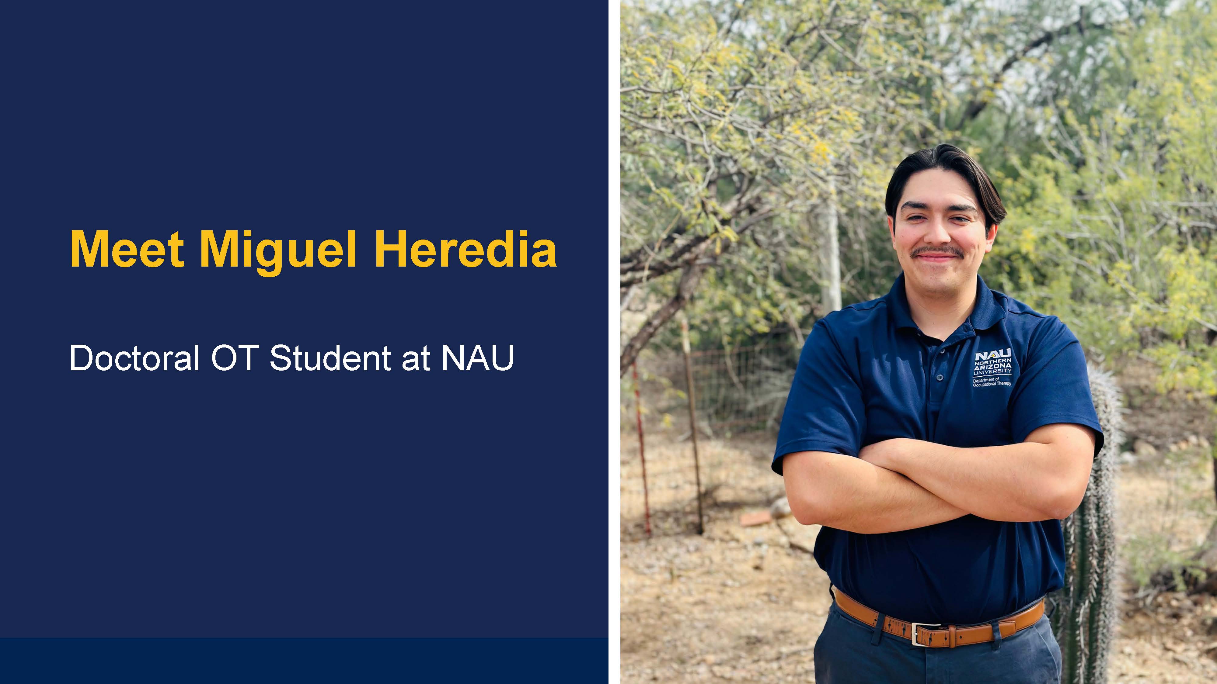 Photo of Doctoral OT Student Miguel Heredia