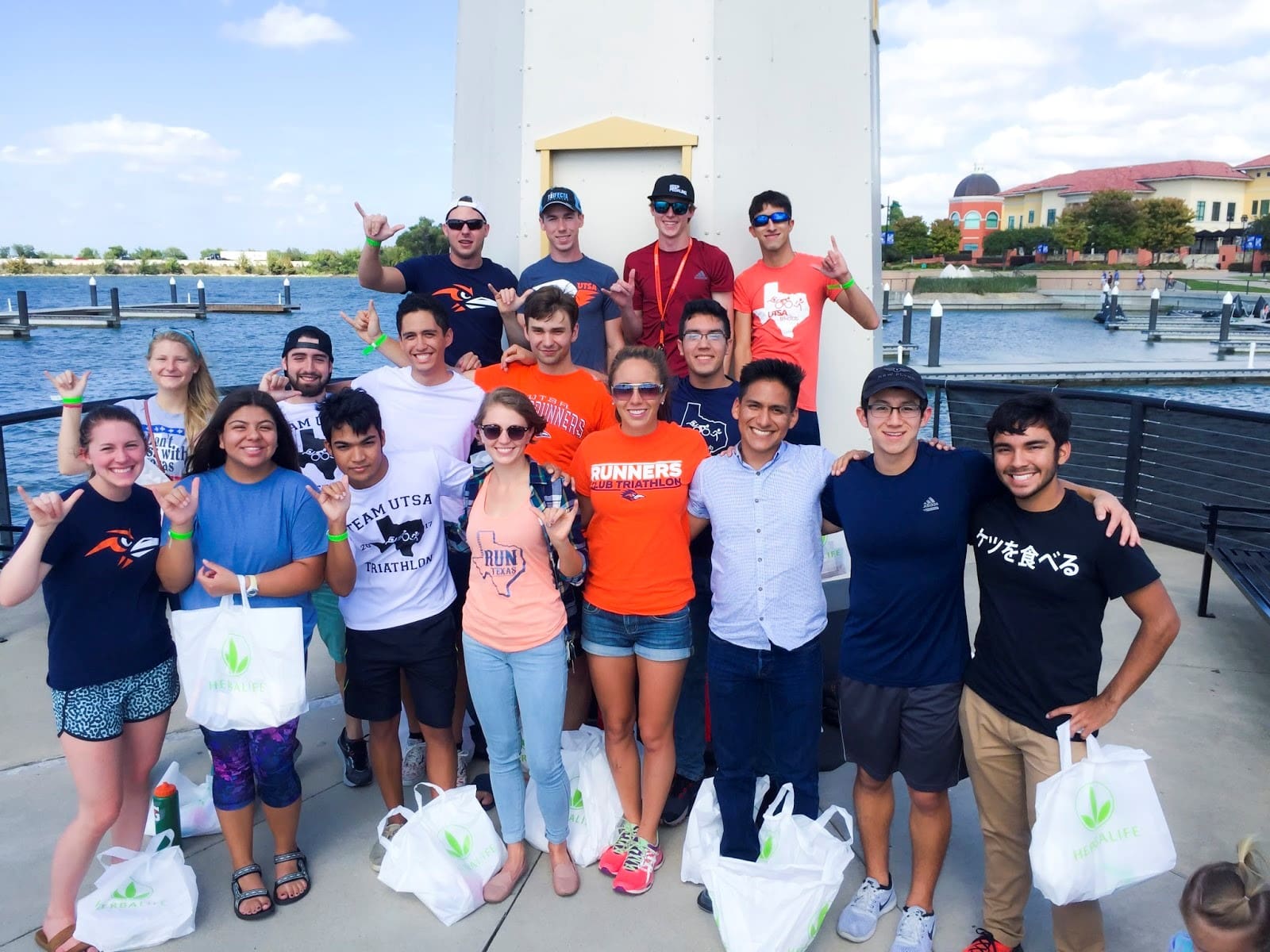 Triathlon Team at US Open Championships where 25 members qualified for Collegiate Nationals.