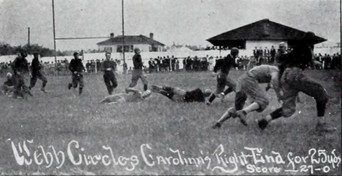 Action in the 1911 USC-Clemson football game