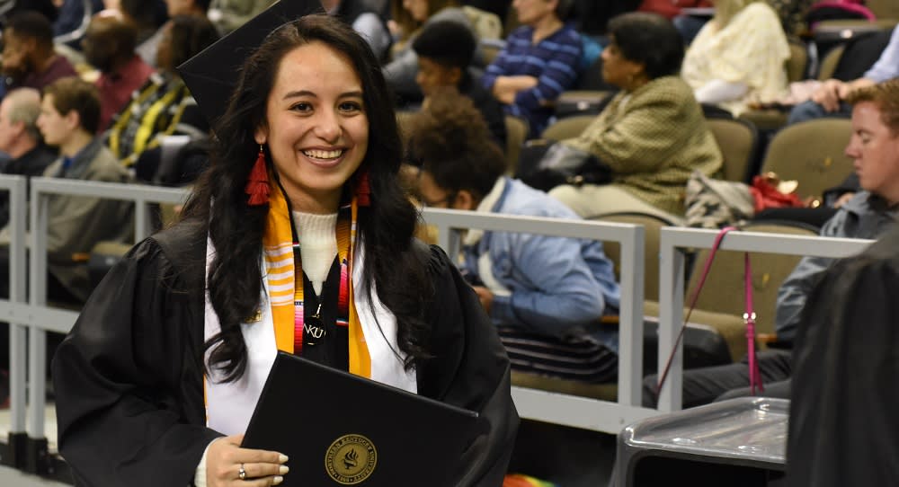 Image: NKU student at graduation