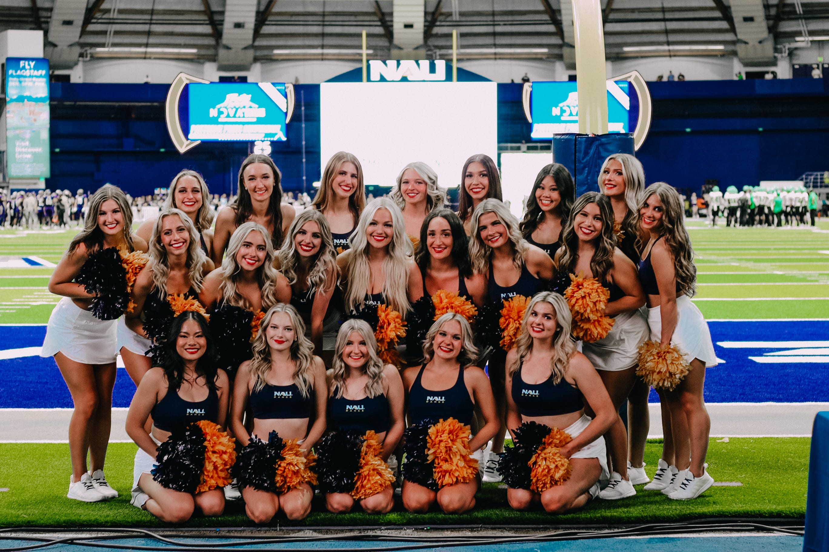 Dance team posing at the Skydome