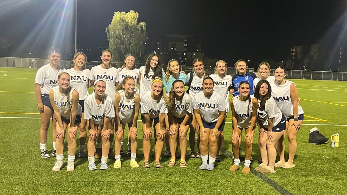 Group photo on the field