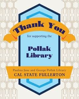 thank you for supporting the pollak library