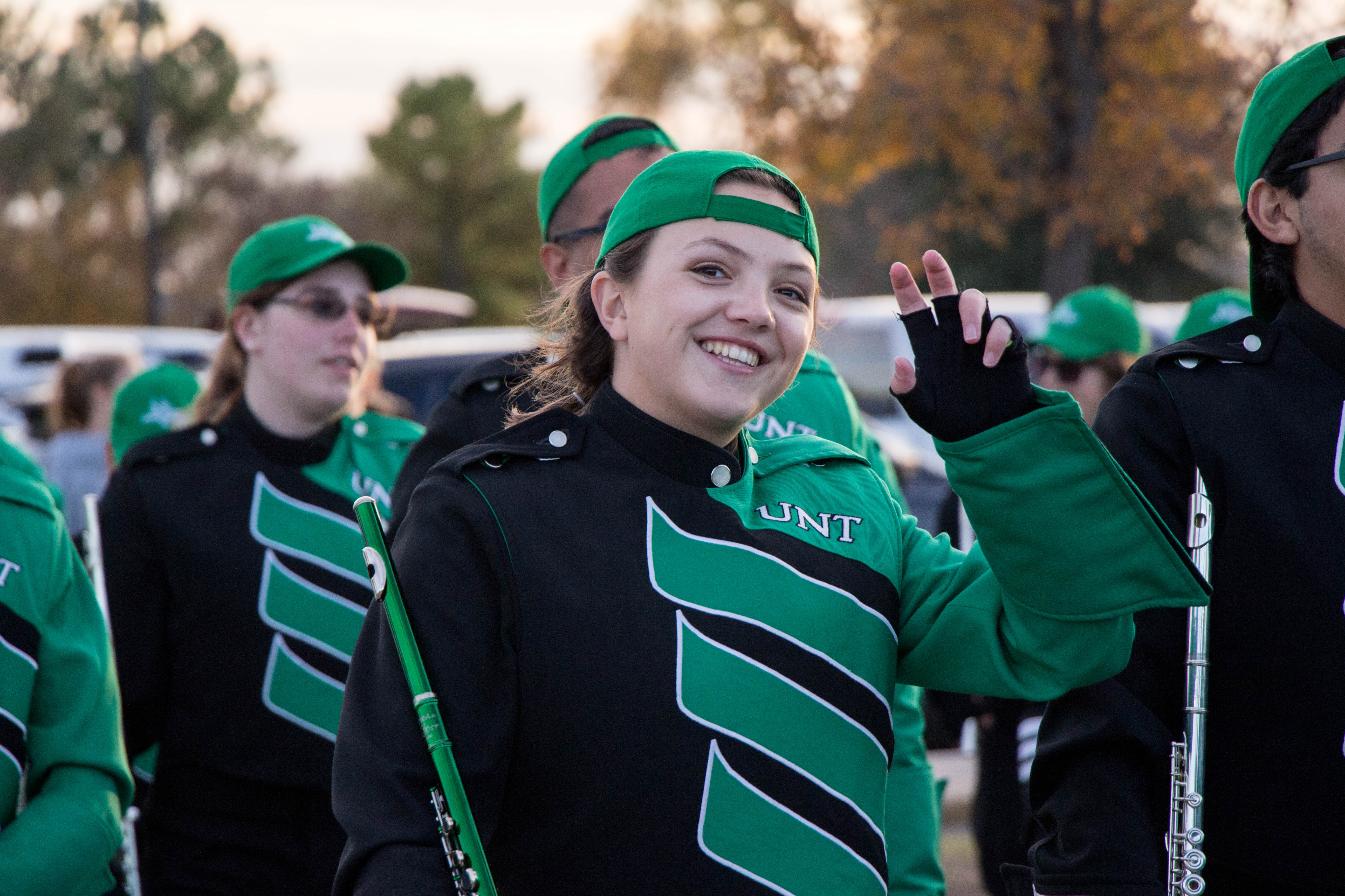 University of North Texas UNT Green Brigade Marching Band