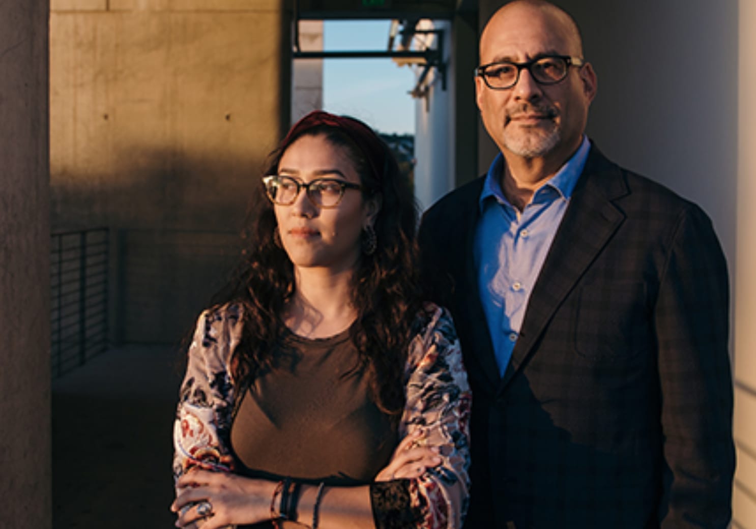 As adviser to the chancellor on immigration policy, Abel Valenzuela (shown here with Maria) works with student activists.