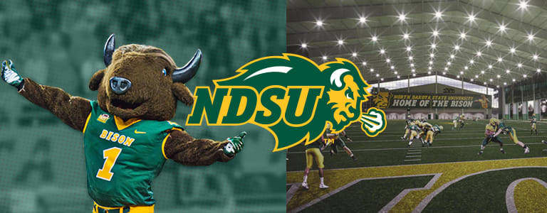 Image of mascot and NDSU logo