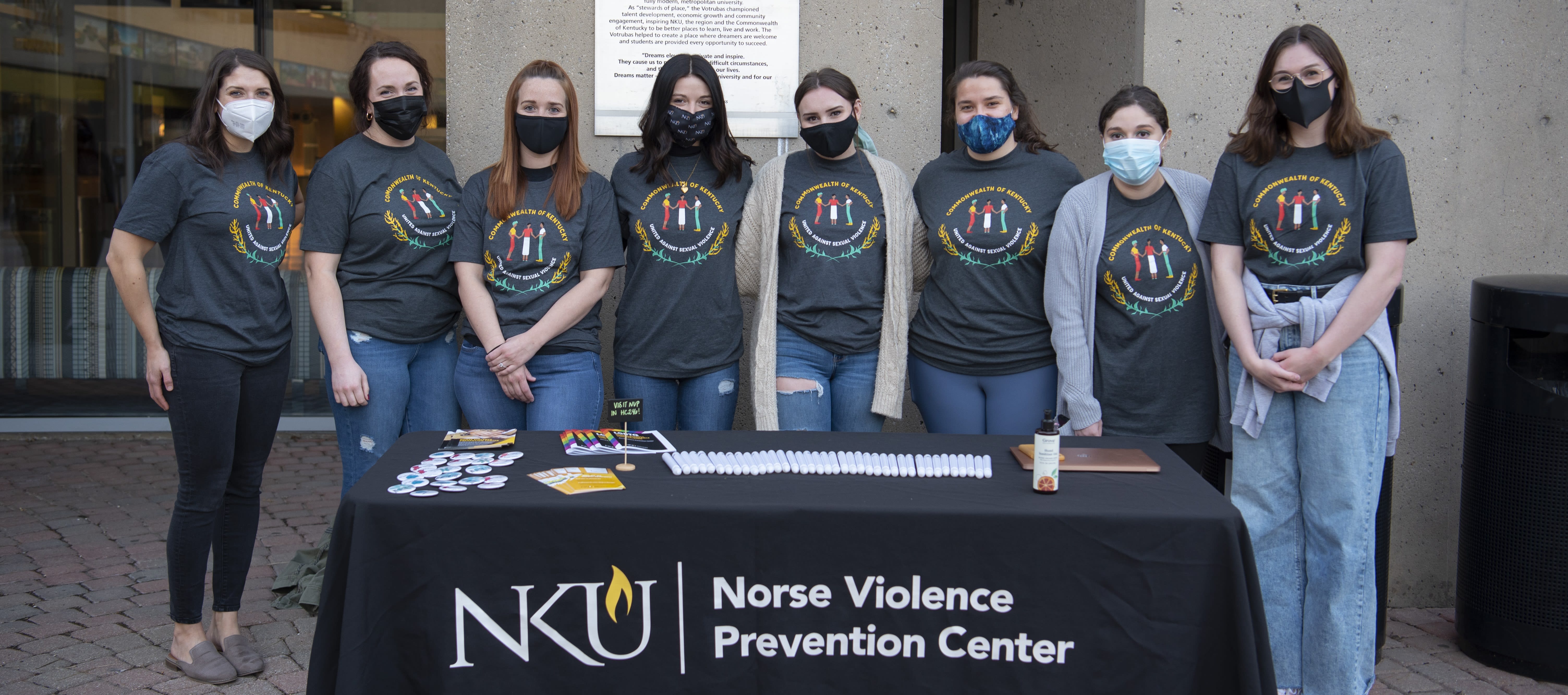 Image: Norse Violence Prevention Center students tabling