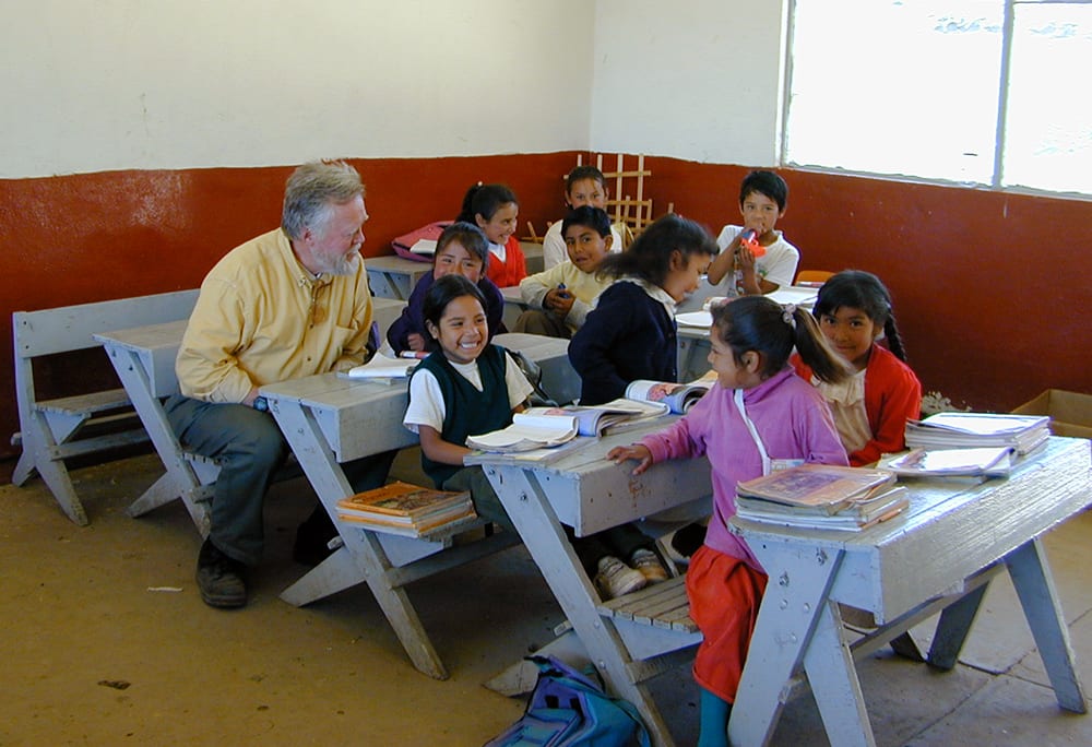 Chip and students in Mexico