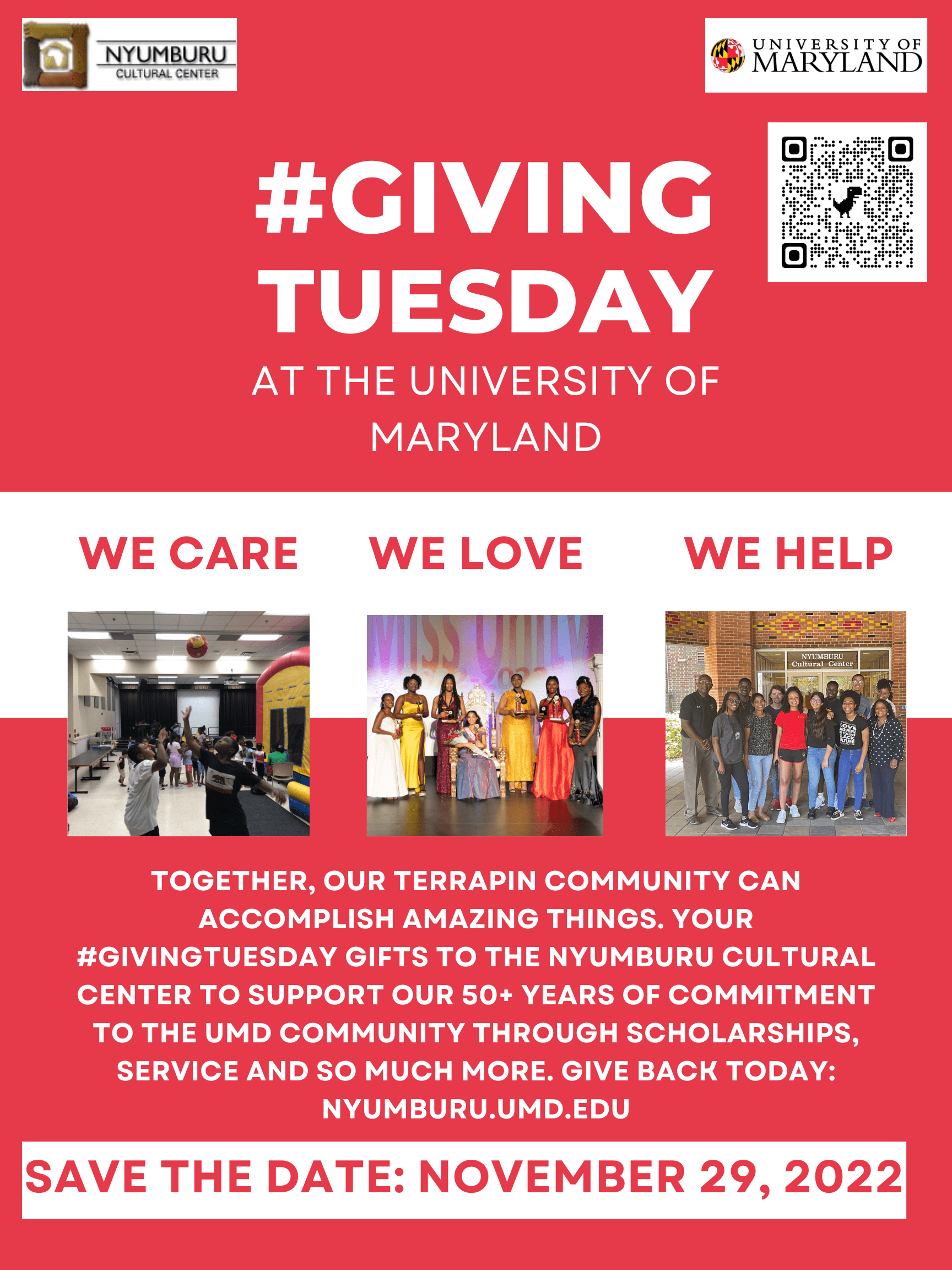 Nyumburu Cultural Center Giving Tuesday Flyer