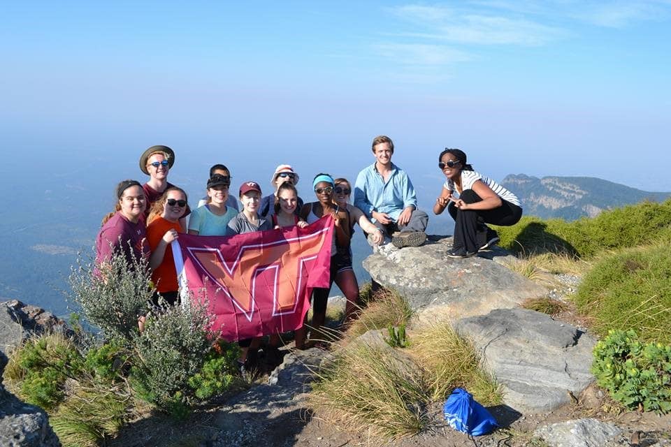 VT Flag on Mountain