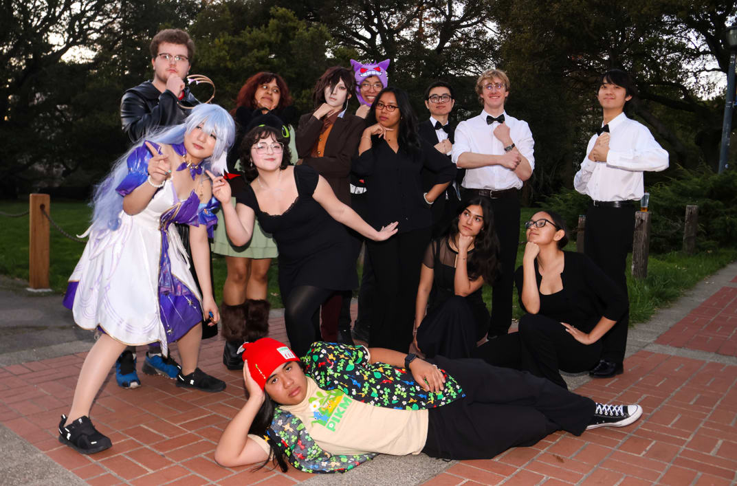 The Intermission Orchestra's vocal section poses for a photo at the March 2026 Concert