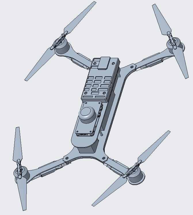 The UAV design that will fit inside our rocket