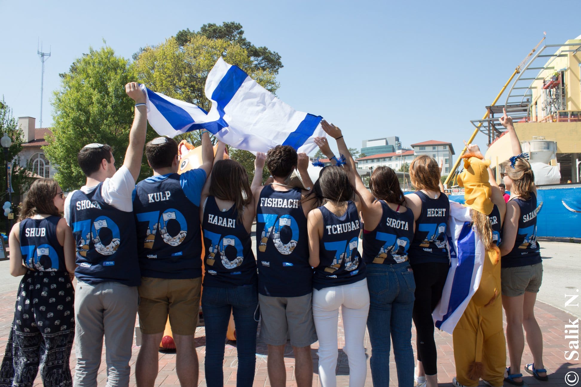 Eagles for Israel group outside