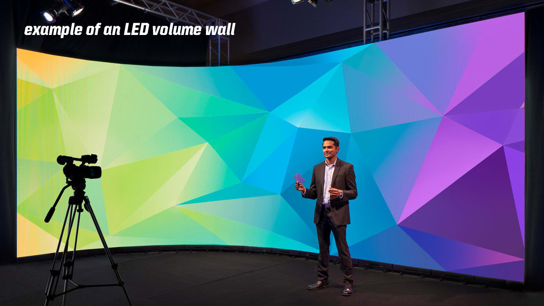 example of an LED volume wall