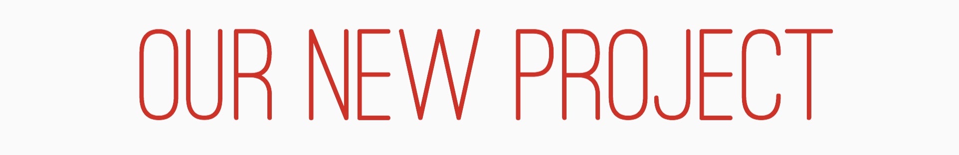 Our new project title