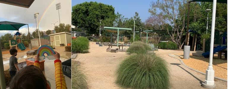 outdoor park area at CSUF Children's Center